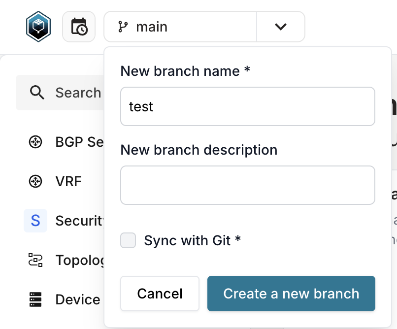 Create branch